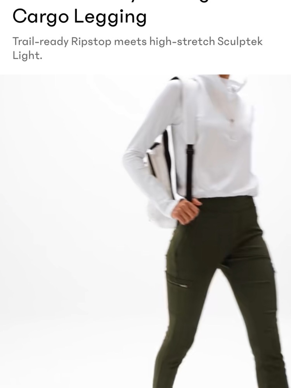 Athleta Olive Green Track Joggers - Picture 5 of 9